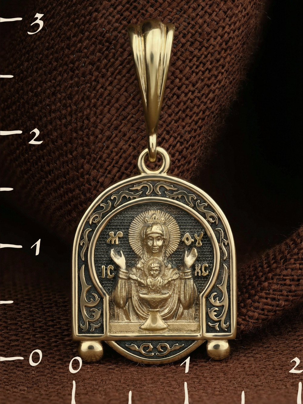 Образок из лимонного золота