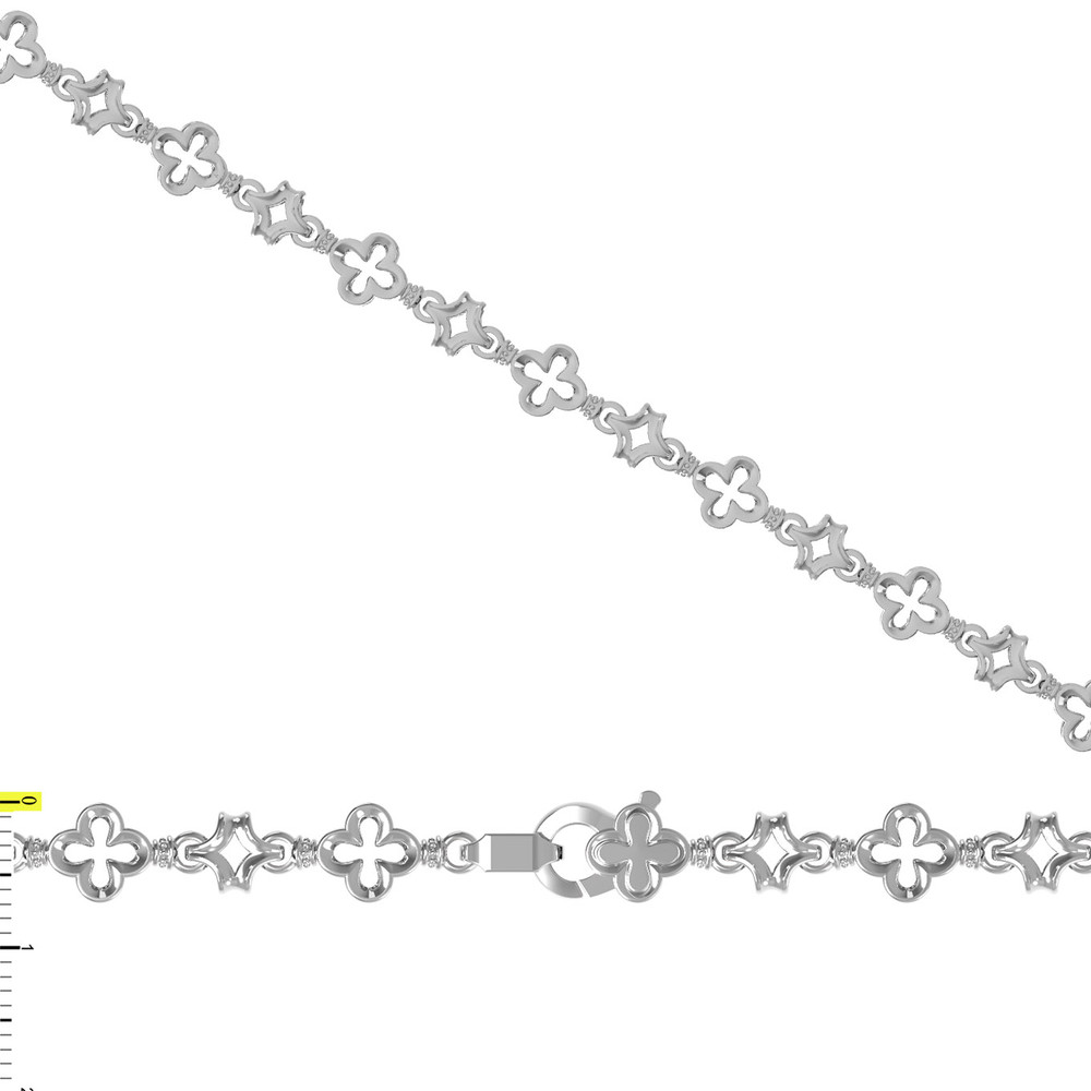 Цепь из белого золота