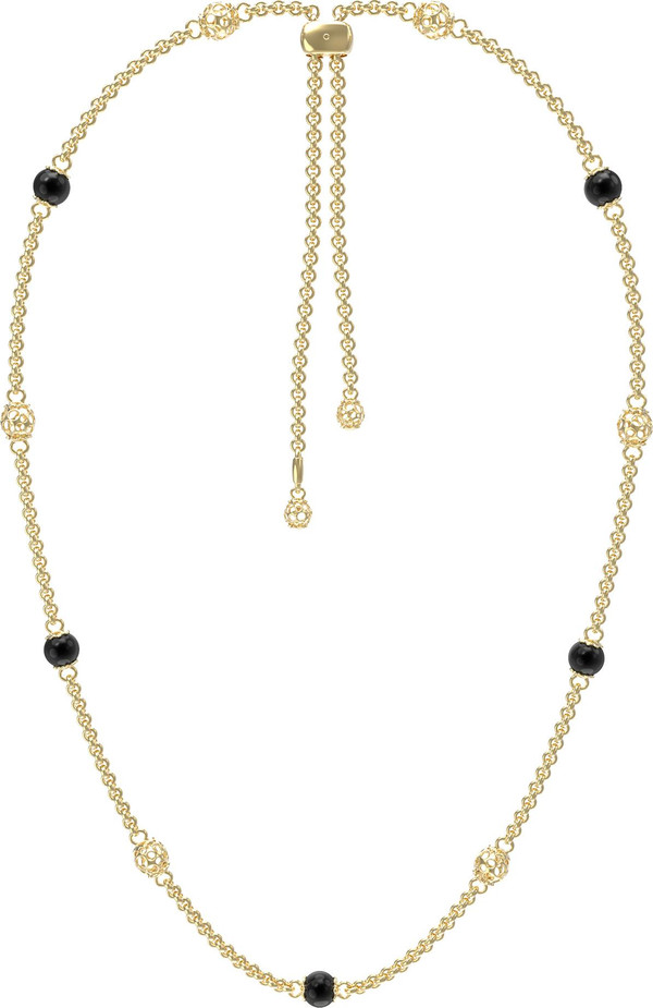 Колье из лимонного золота c ониксом