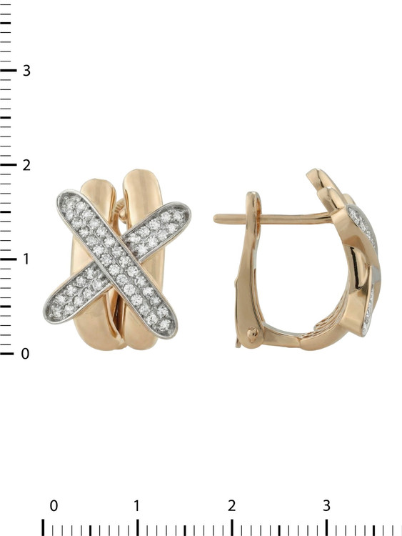 Серьги из золота c бриллиантами