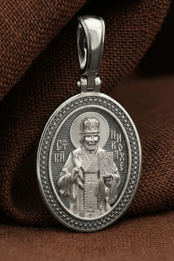 Образок из белого золота