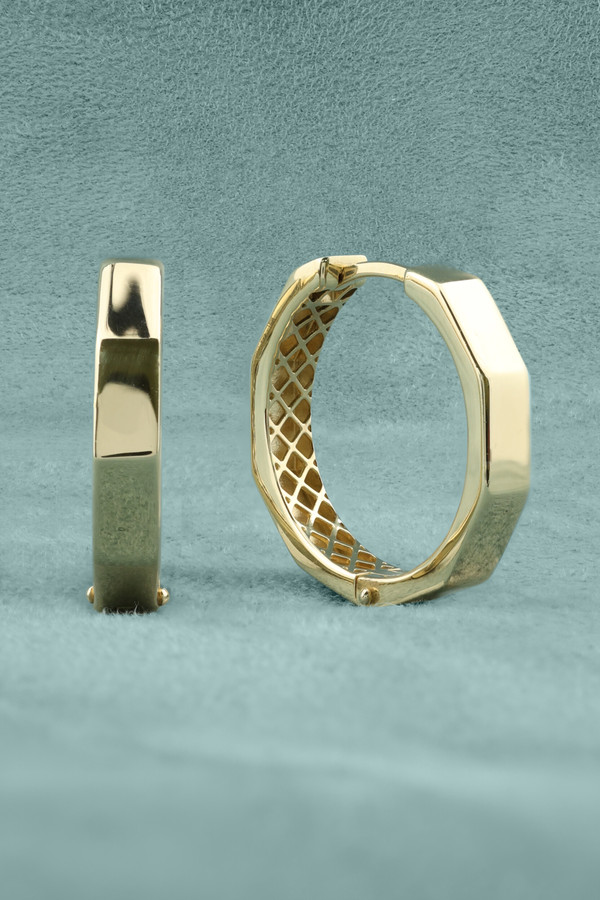 Серьги из лимонного золота