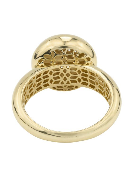 Кольцо из лимонного золота c бриллиантами