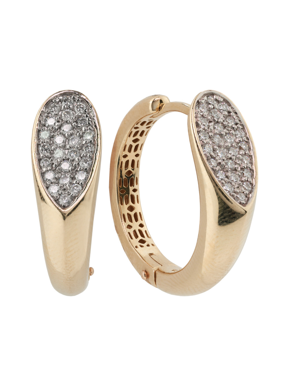 Серьги из золота c бриллиантами