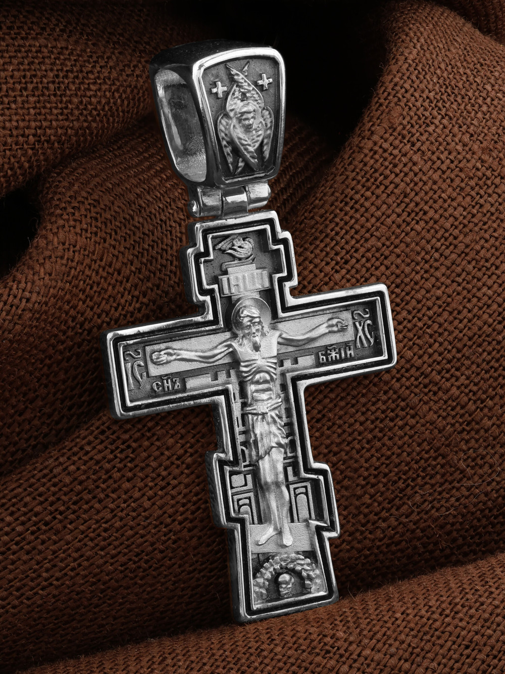 Крест из белого золота