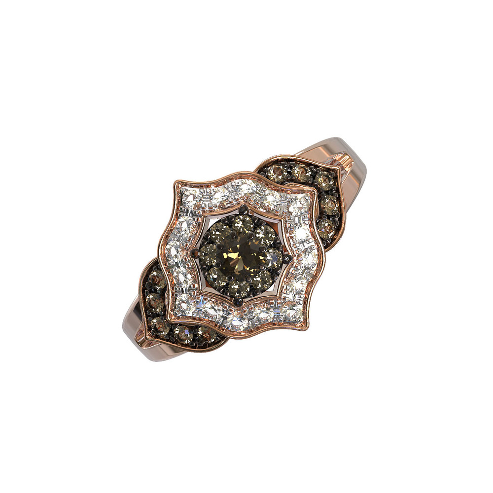 Кольцо из золота c бриллиантами