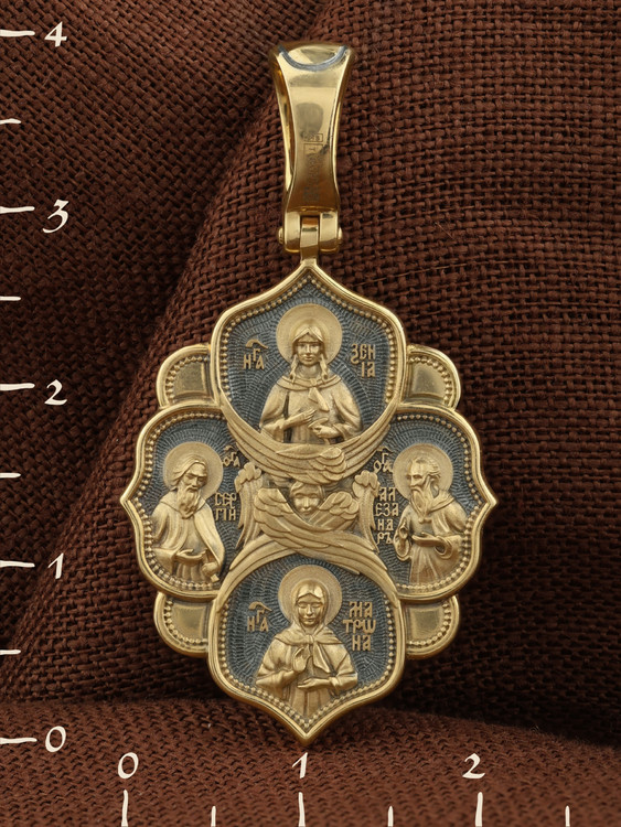 Образок из лимонного золота