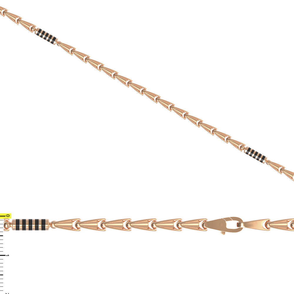 Цепь из золота c эмалью