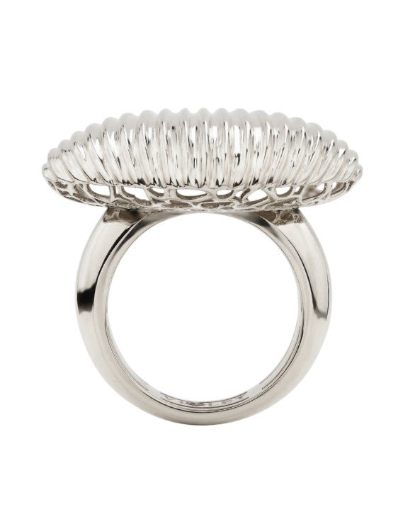 Кольцо из белого золота c рубином