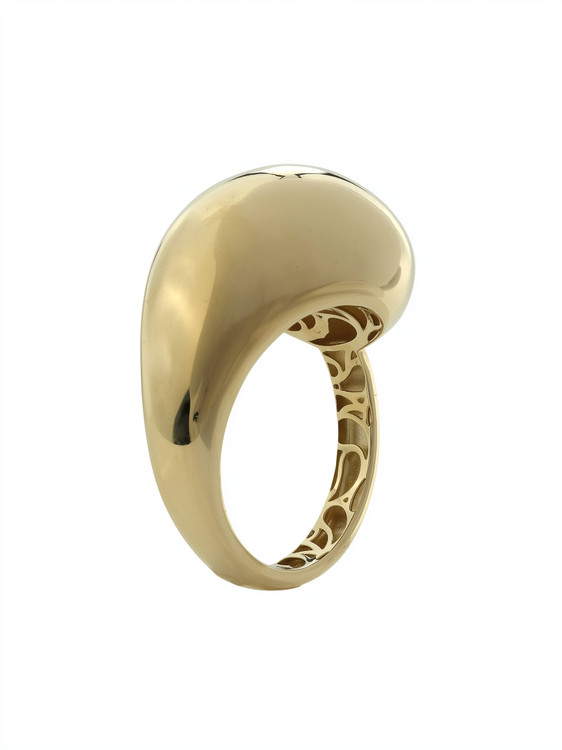 Кольцо из лимонного золота