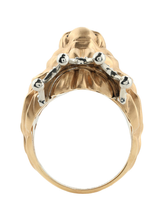 Кольцо из золота c эмаль и бриллиантами