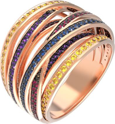 Кольцо из золота c фианитом