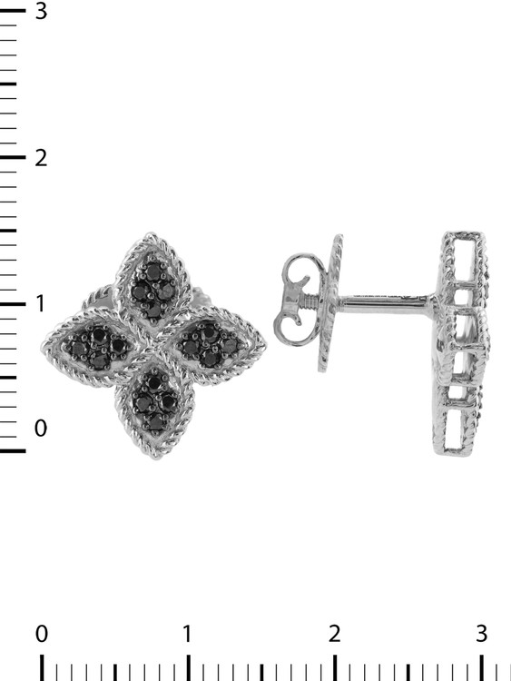 Серьги из белого золота c бриллиантами