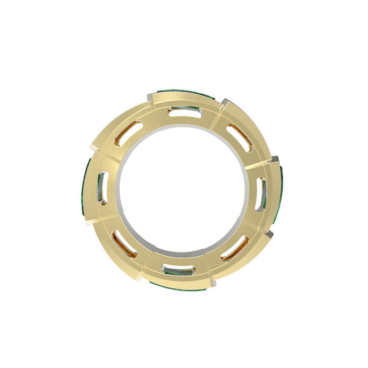 Подвеска из лимонного золота c малахитом