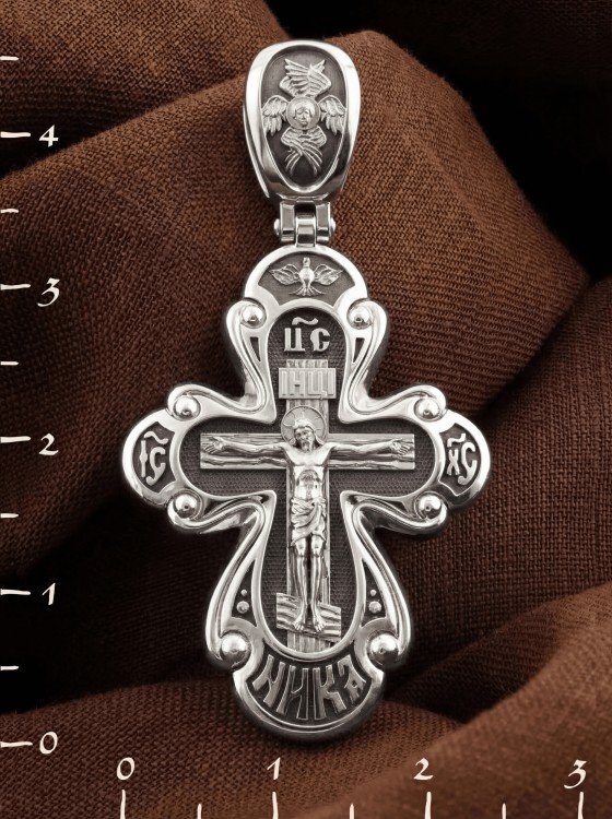 Крест из белого золота