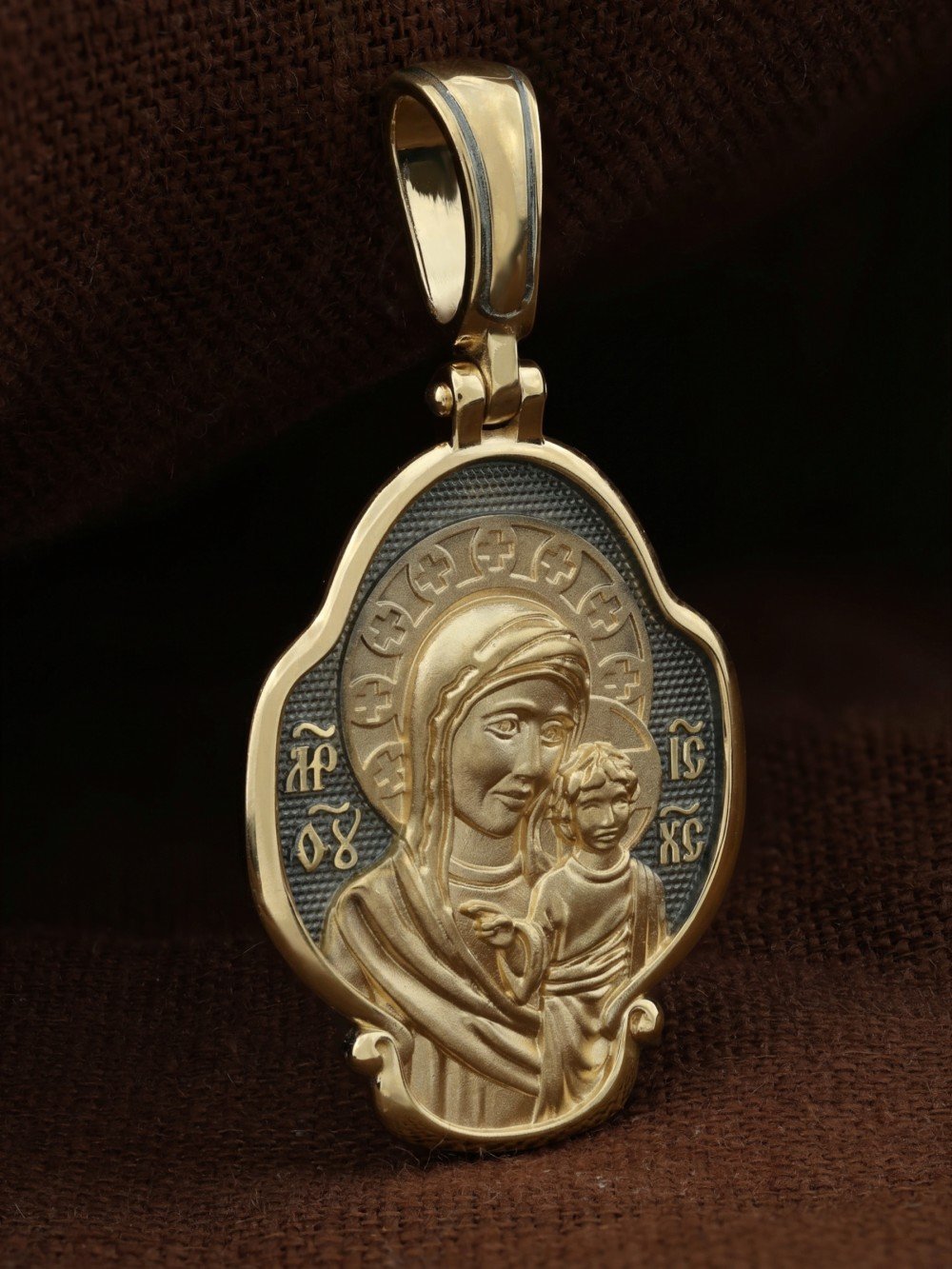 Образок из лимонного золота