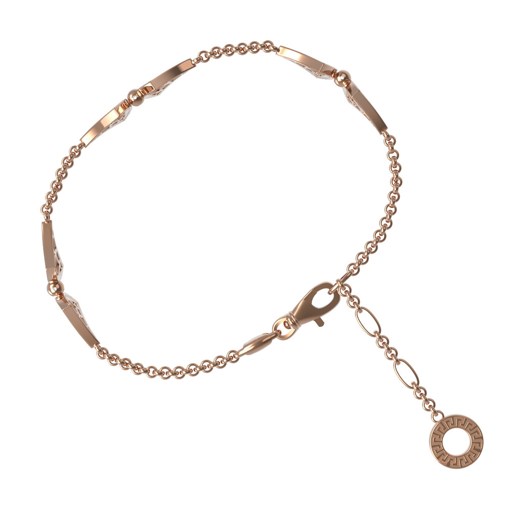 Браслет из золота c бриллиантами и ониксом