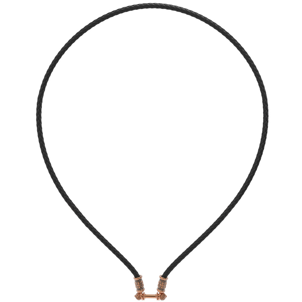 Шнурок кожаный из золота c кожаным шнурком