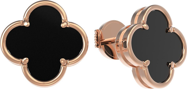 Серьги из золота c ониксом