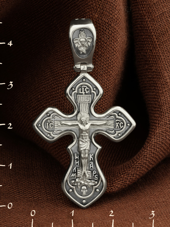 Крест из белого золота