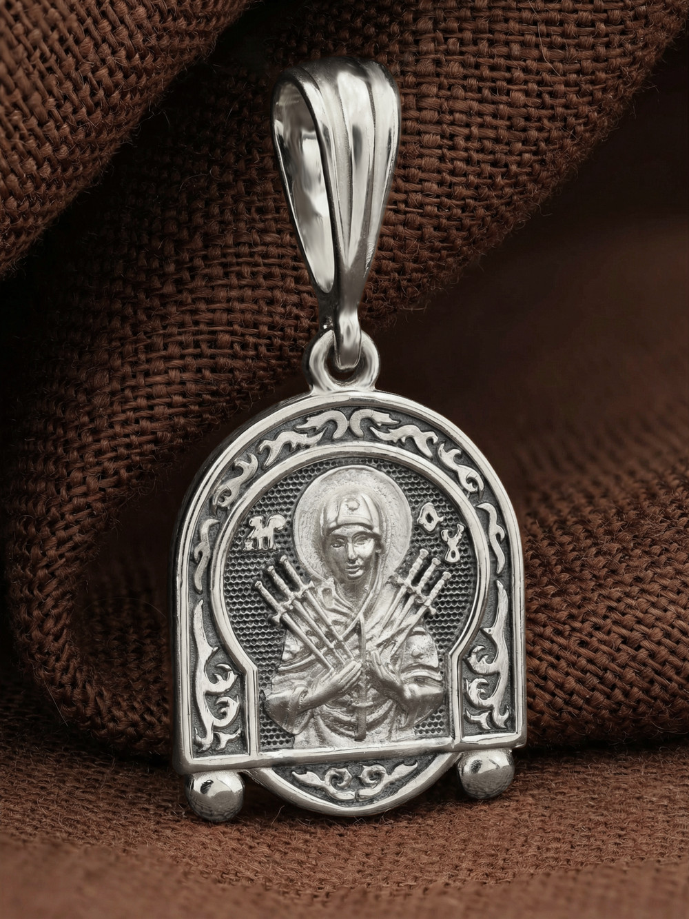 Образок из белого золота