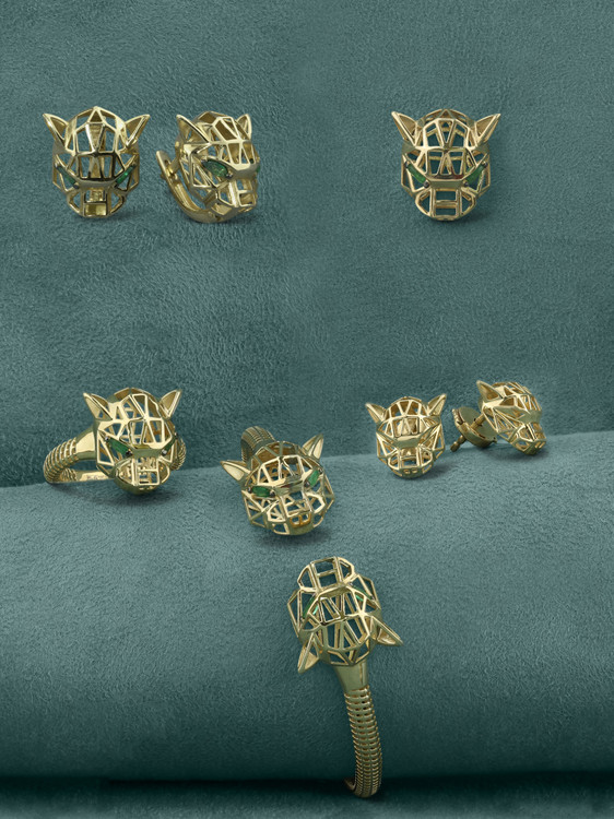 Подвеска из лимонного золота c изумрудом