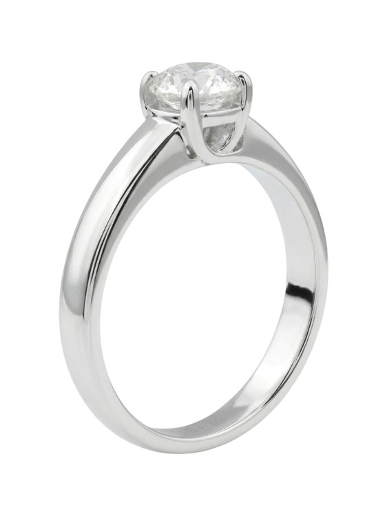 Кольцо из белого золота c бриллиантами