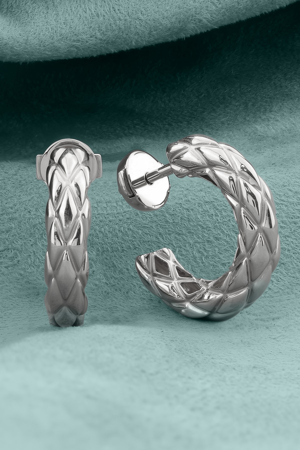 Серьги из белого золота