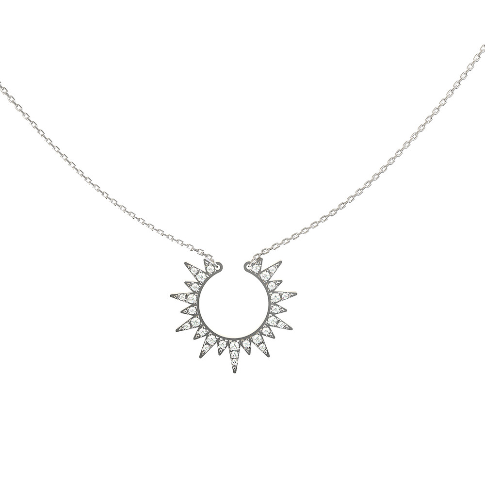 Колье из белого золота c бриллиантами