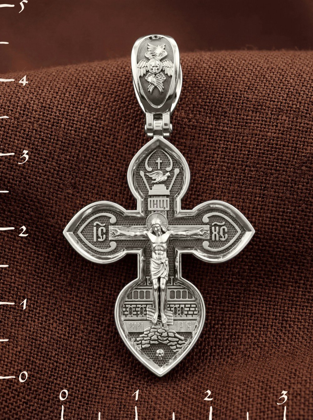 Крест из белого золота