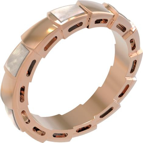 Кольцо из золота c перламутром