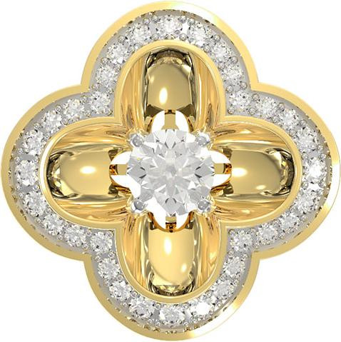 Подвеска из лимонного золота c бриллиантами