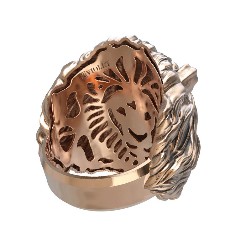 Кольцо из золота c эмаль