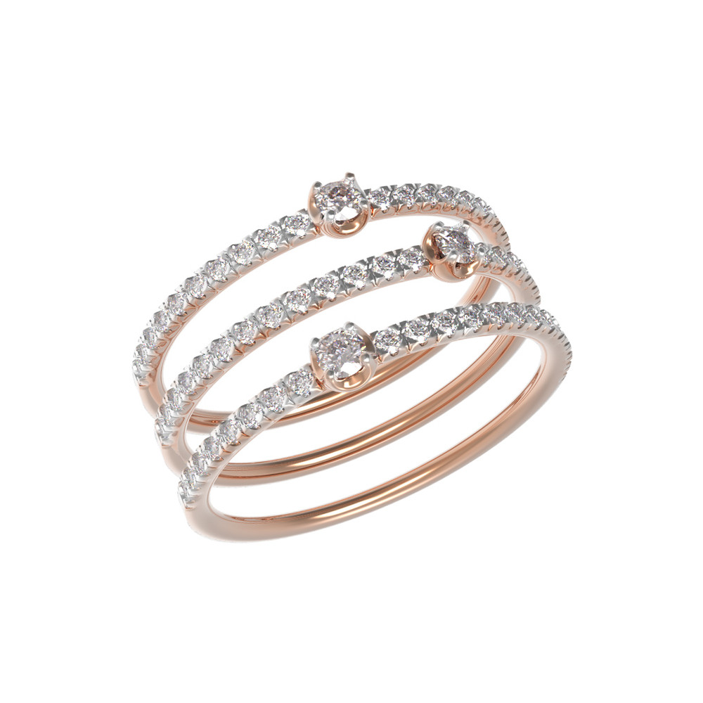 Кольцо из золота c бриллиантами