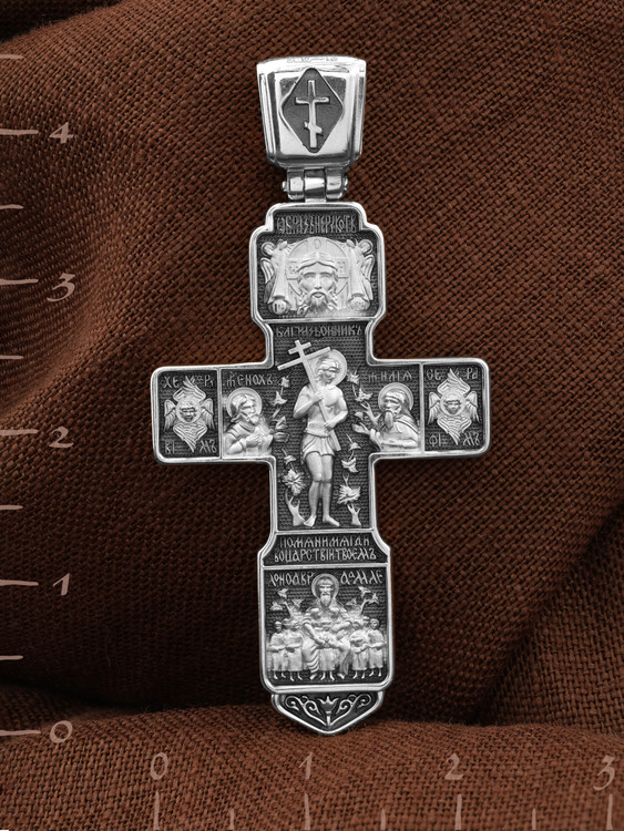 Крест из белого золота