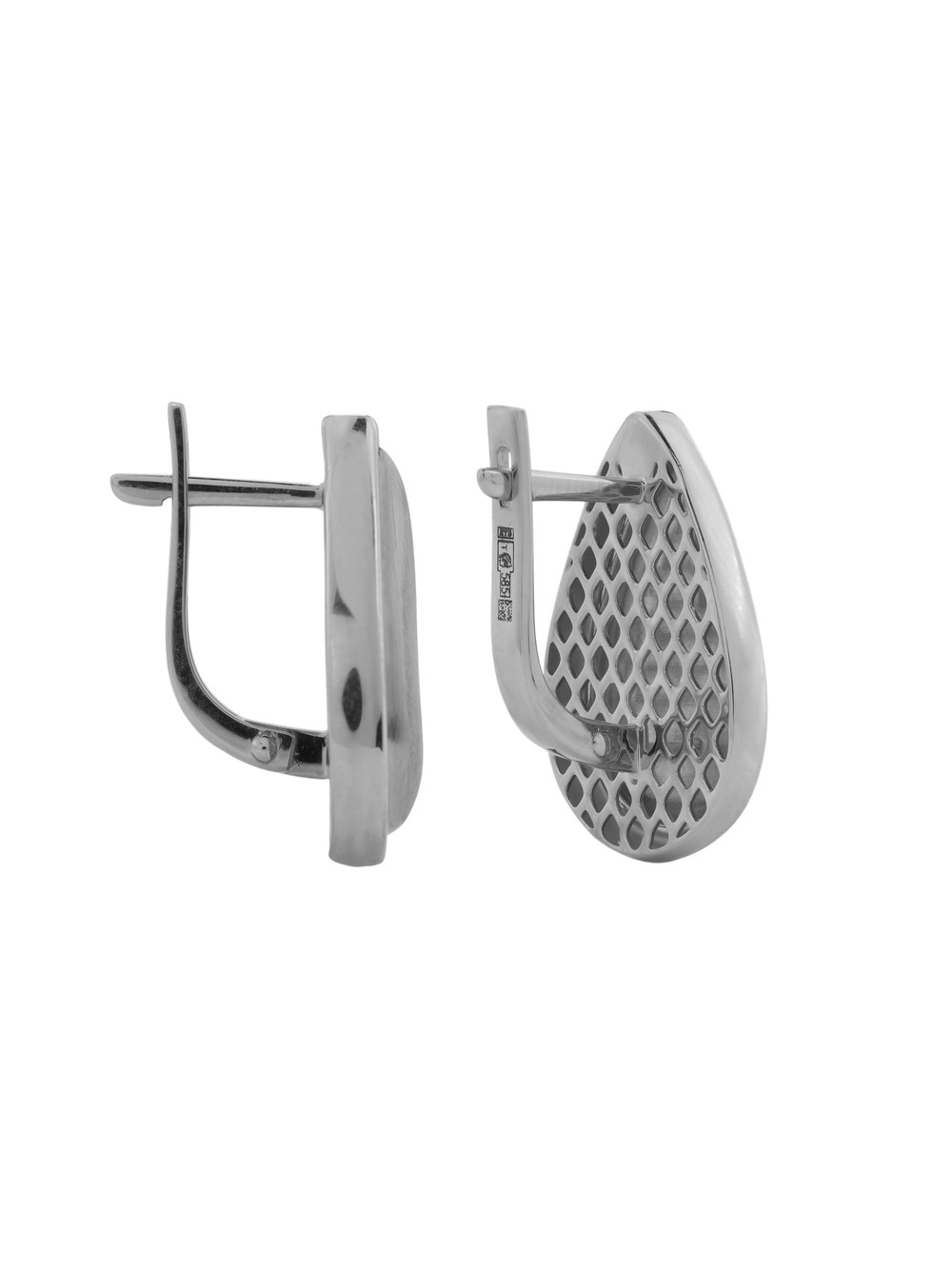 Серьги из белого золота