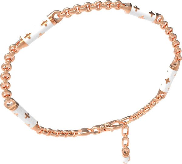 Браслет из золота c эмаль