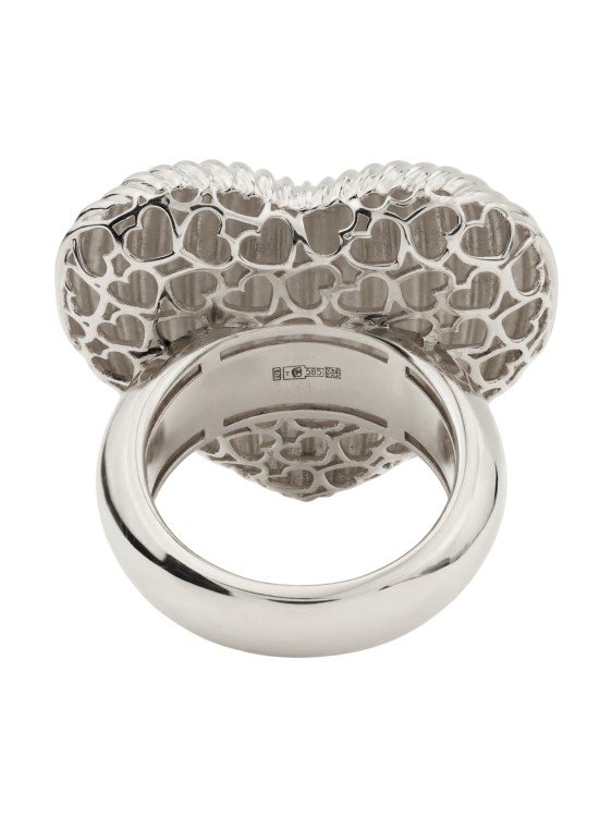 Кольцо из белого золота c рубином