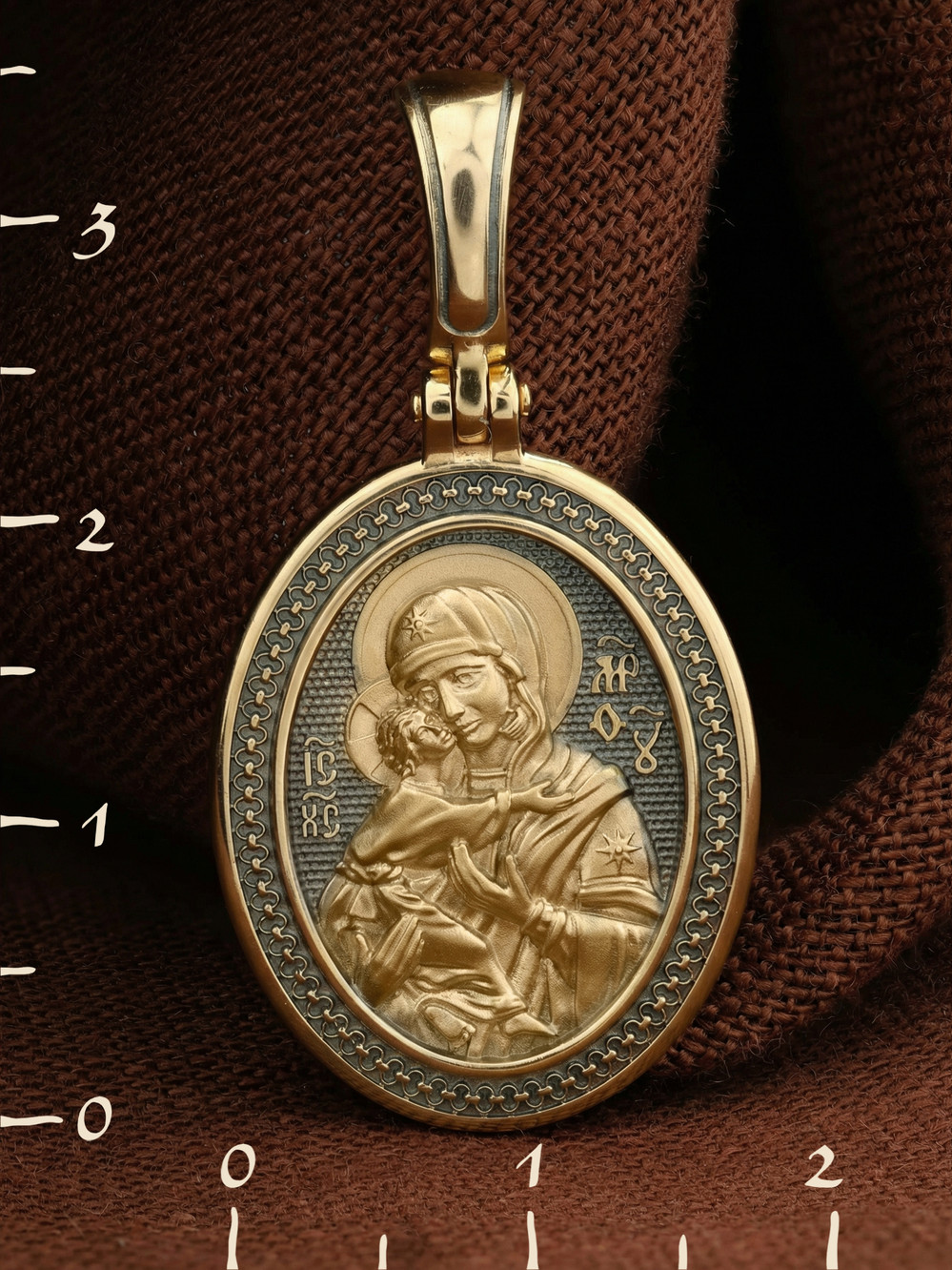 Образок из лимонного золота