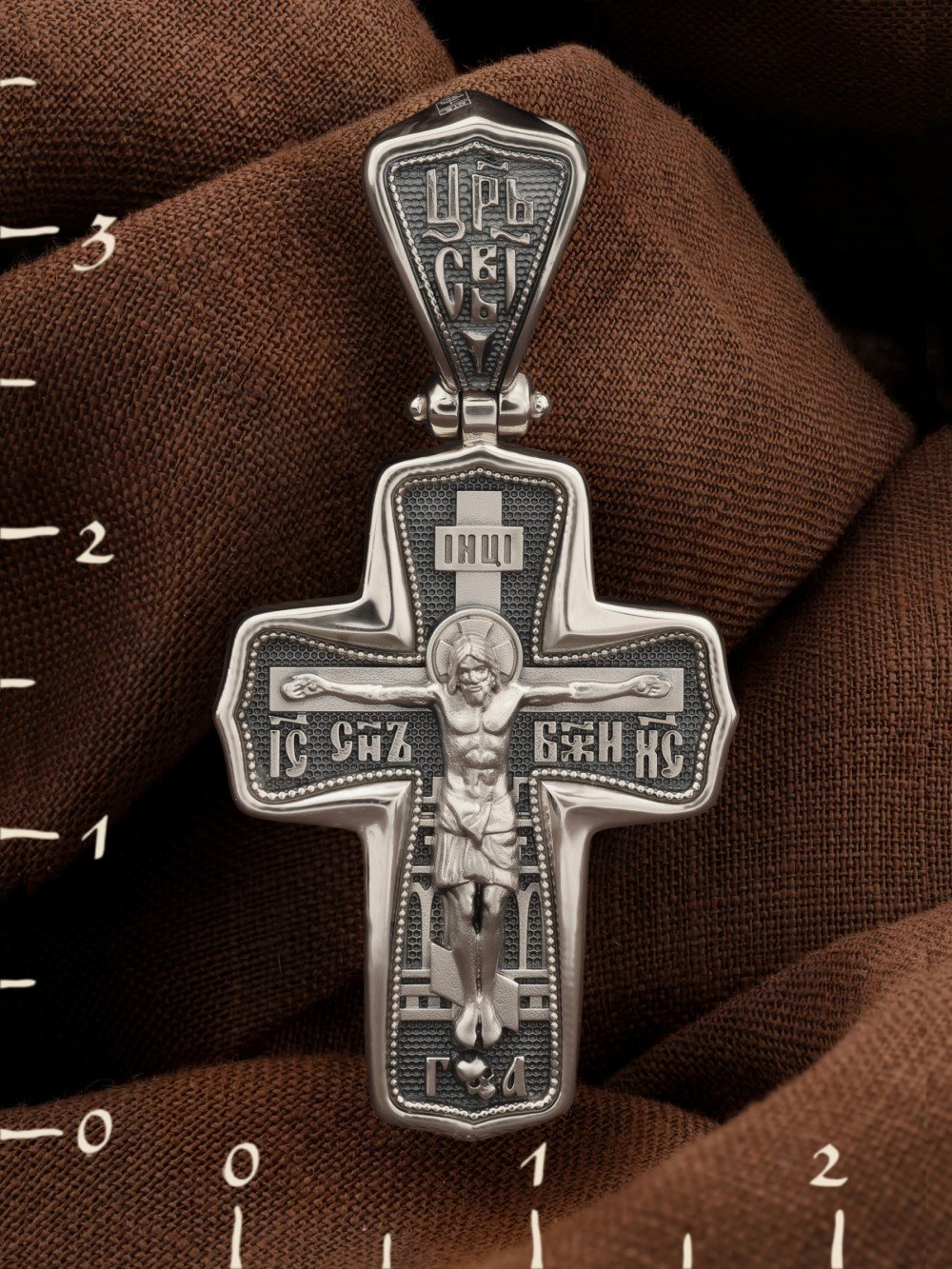 Крест из белого золота