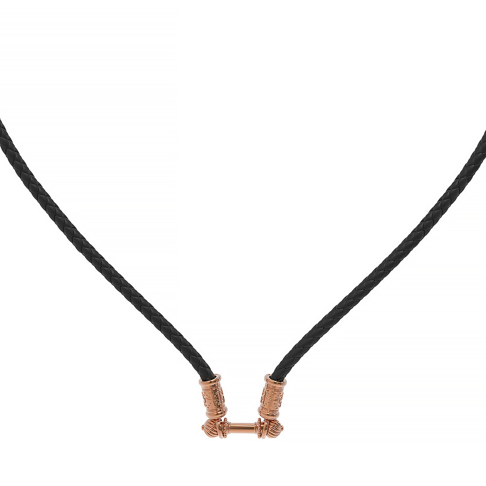 Шнурок кожаный из золота c кожаным шнурком