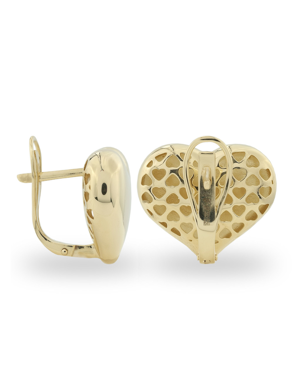 Серьги из лимонного золота