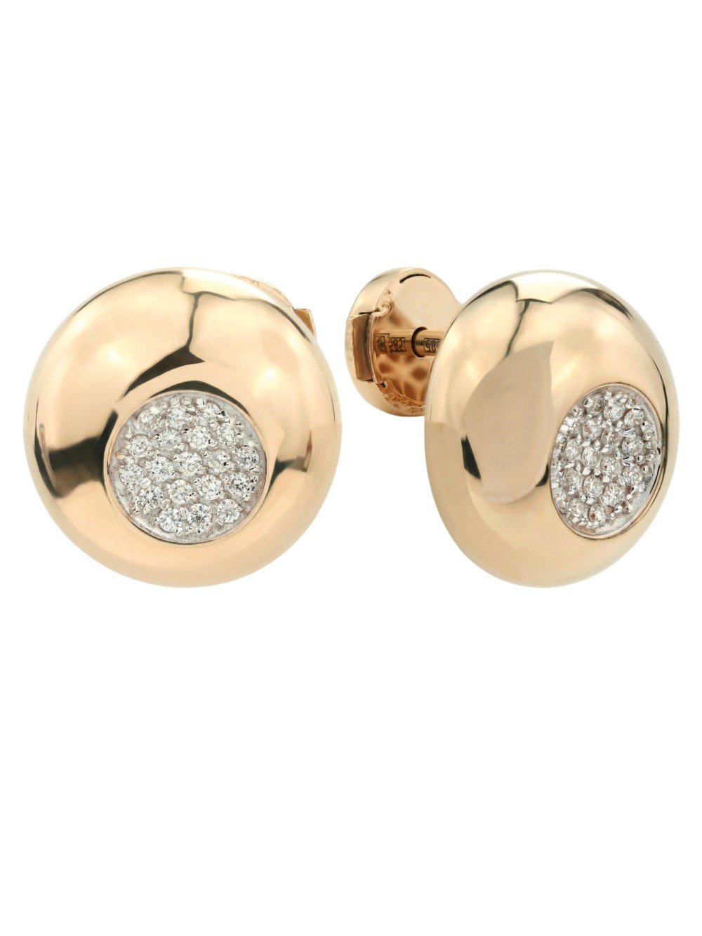 Серьги из золота c бриллиантами