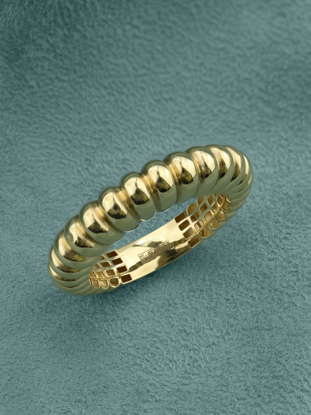 Кольцо из лимонного золота