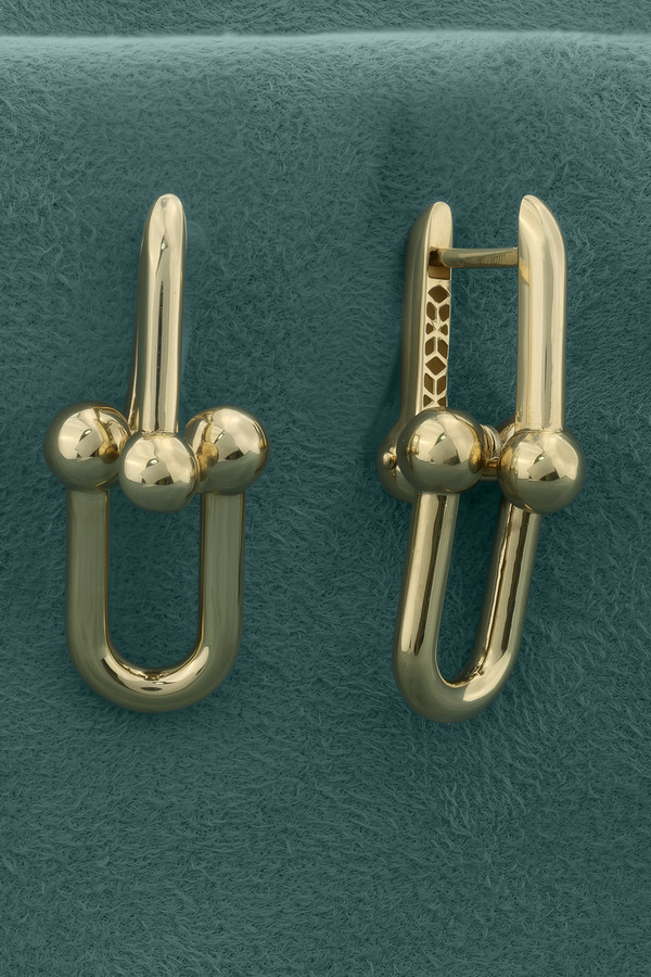 Серьги из лимонного золота