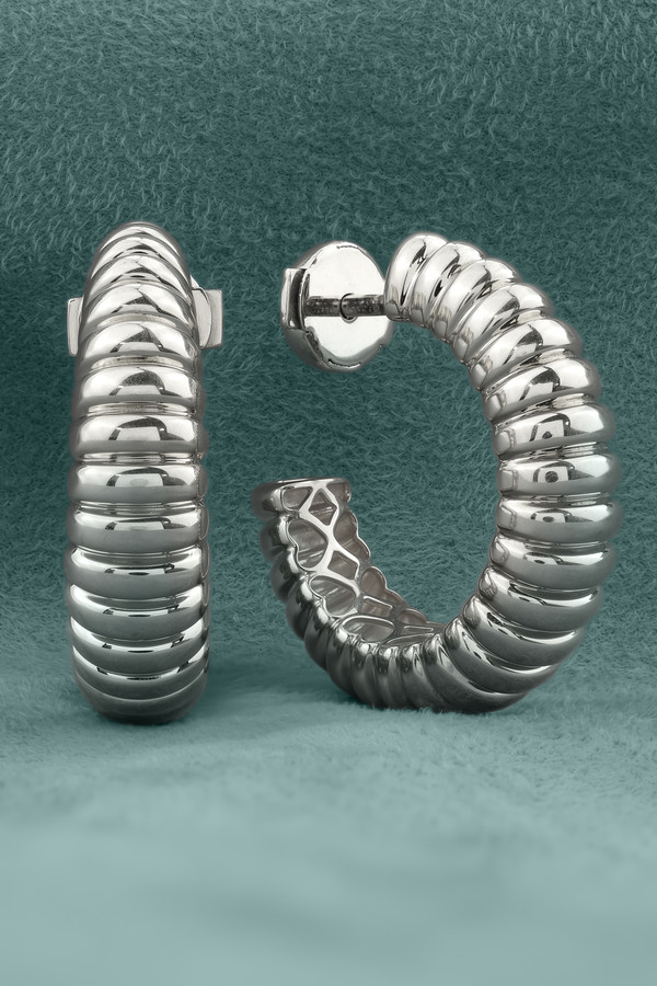 Серьги из белого золота