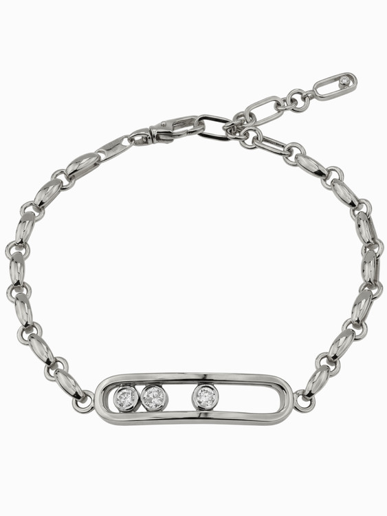 Браслет из белого золота c бриллиантами