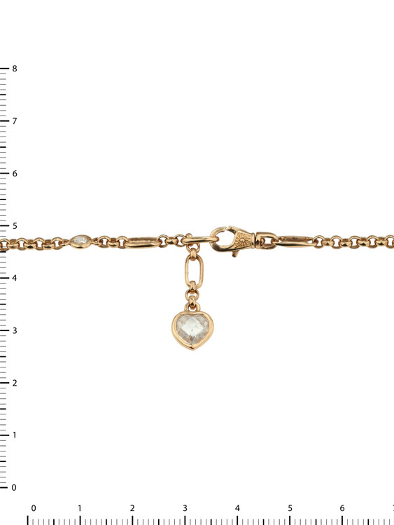 Браслет из золота c фианитом