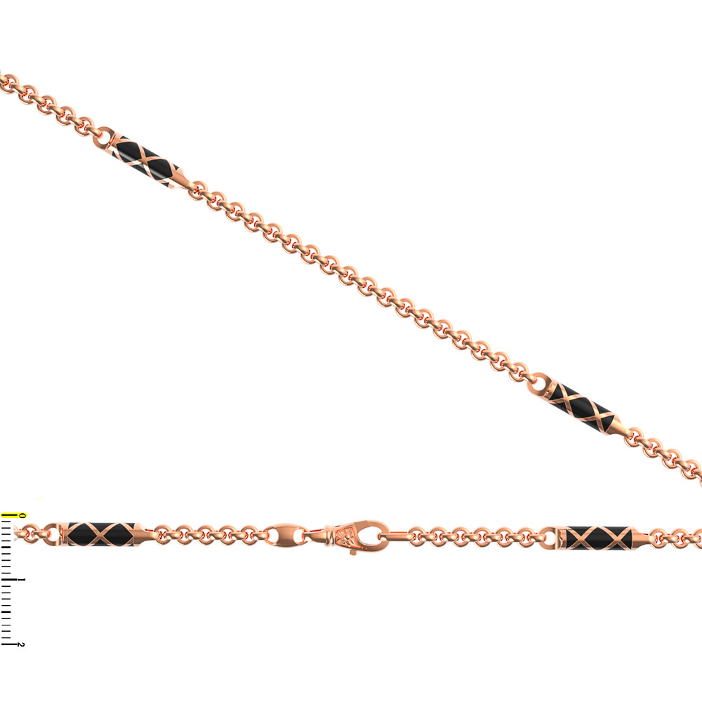 Цепь из золота c эмалью