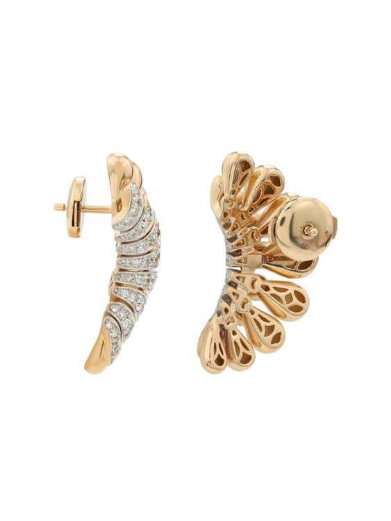 Серьги из золота c бриллиантами